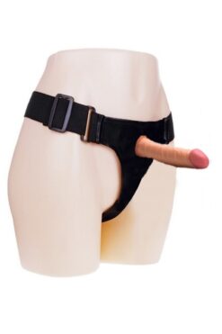 Bieros Çiftler için Uyumlu Kemerli İnce Kısa Ufak Belden Bağlamalı Mini Dildo