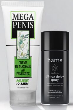 HUGE MEN 50ml Penis Geliştirici Krem ve Büyük Boy Geciktirmeye Yardımcı Sprey