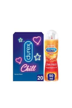 Durex Chill Karma Paket Prezervatif 20’li + Play Kayganlaştırıcı Jel Çilek Hazzı 50 ml