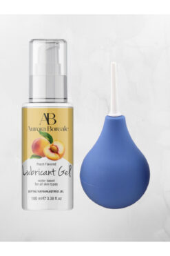 AŞKIN DEPOSU Aurora Boreale Şeftali Aromalı Kayganlaştırıcı Jel 100ml + Anal Temizlik Pompası