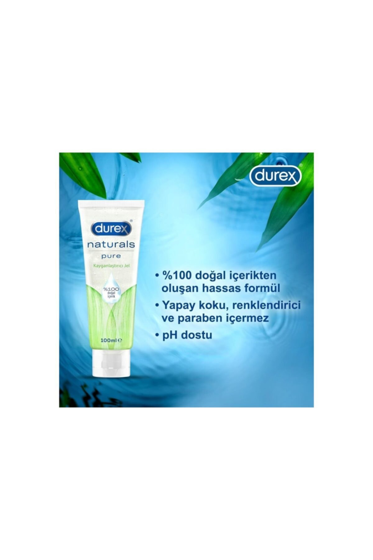 Durex Kayganlaştırıcı Jel Doğal Içerik 100 Ml - Gizli Paketleme - Görsel 3