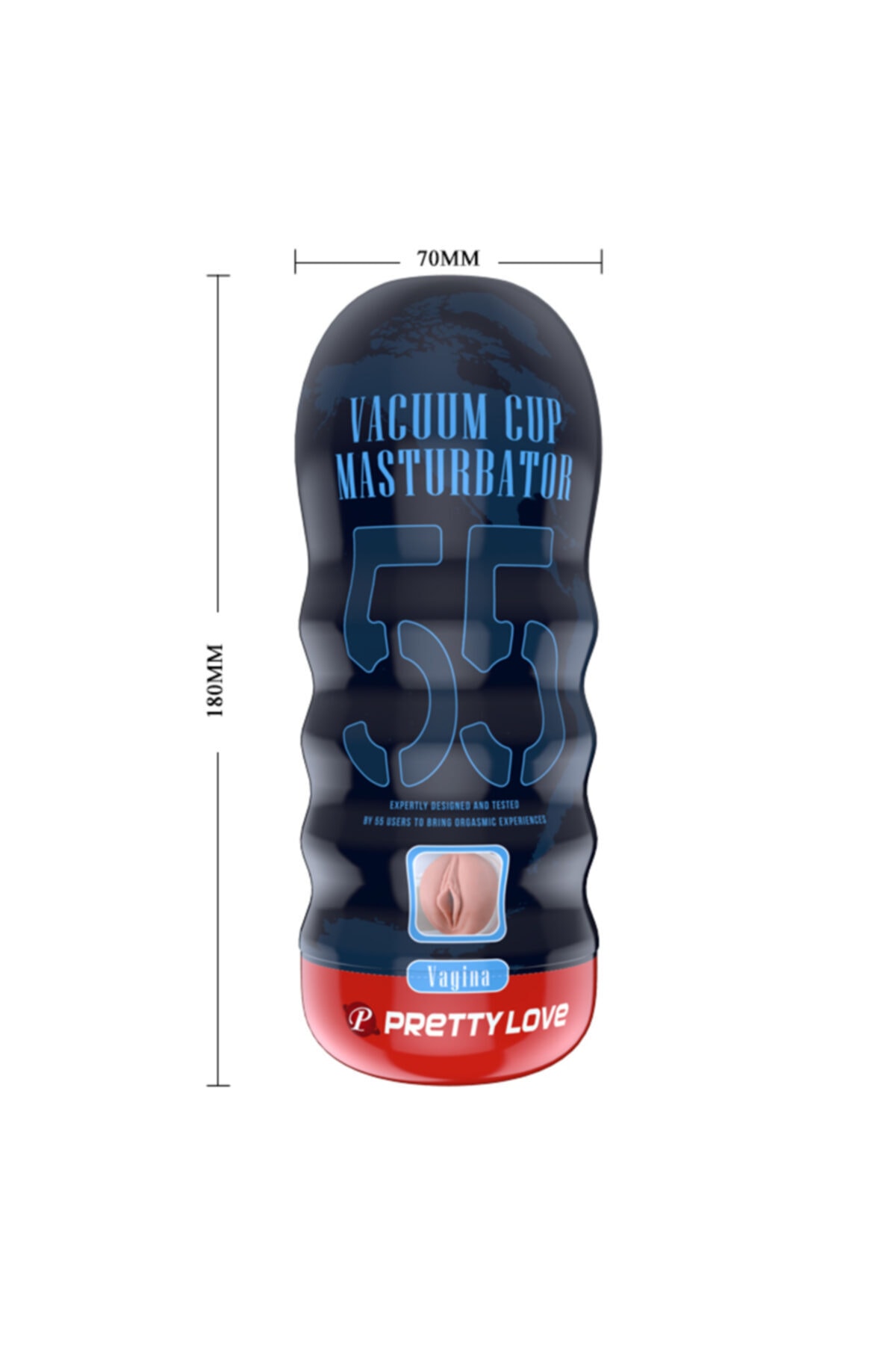 PRETTY LOVE Vacuum Cup Gerçek Vajina Hissine Sahip 18 Cm Süper Mastürbatör - Görsel 2
