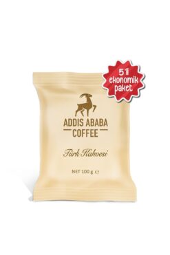Addis Ababa Coffee Orta Kavrulmuş Türk Kahvesi 5x100 Gr.
