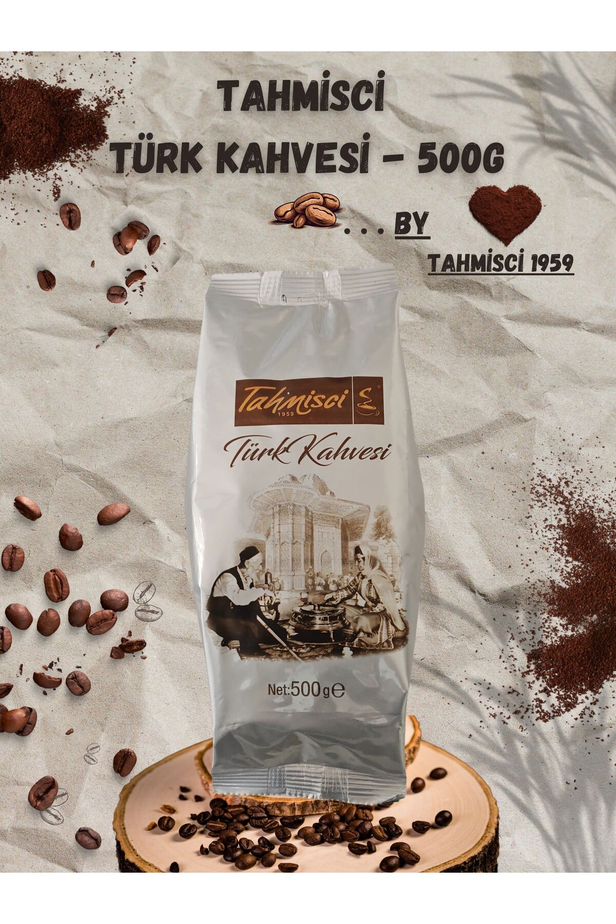 Tahmisci 1959 Geleneksel Türk Kahvesi 500 Gr – %100 Arabica – Orta Kavrum – Taş Değirmen Öğütüm - Görsel 3