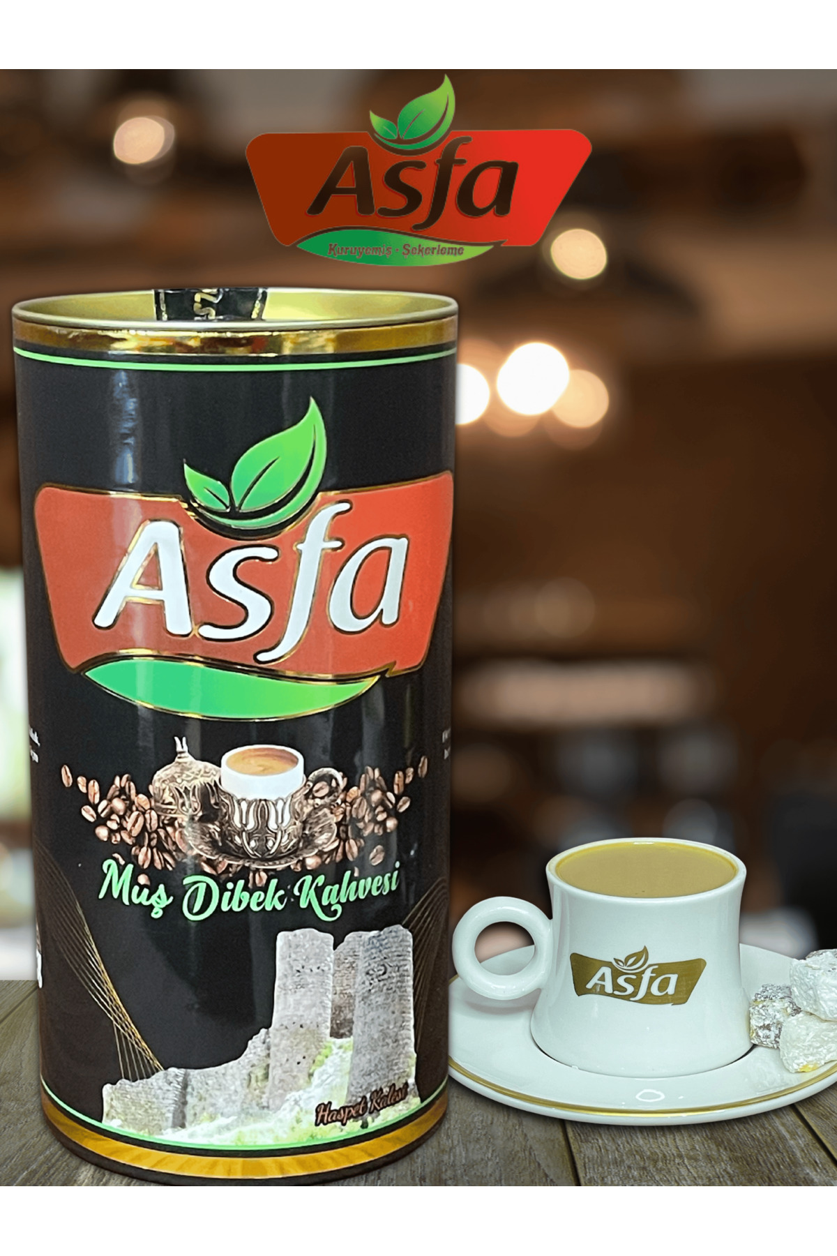 Asfa Kuruyemiş Şekerleme Asfa Muş Dibek Kahvesi - Tazeliğini Koruyan Paket - 500 Gram