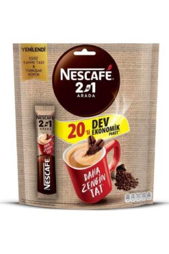 Nescafe 2 Si 1 Arada 10 gr X 20 Li Hazır Kahve Ekonomik Paket