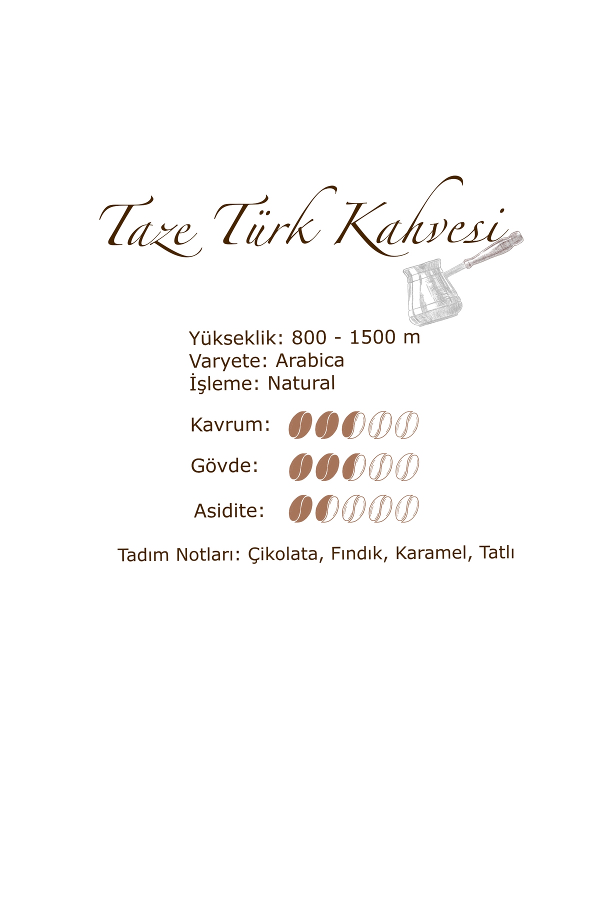 Beancoty Taze Çekilmiş Türk Kahvesi Orta Kavrulmuş 250gr - Görsel 2