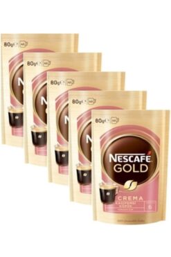 Nescafe Gold Crema Çözünebilir Kahve Özel Seri 80 gr X 5 Adet