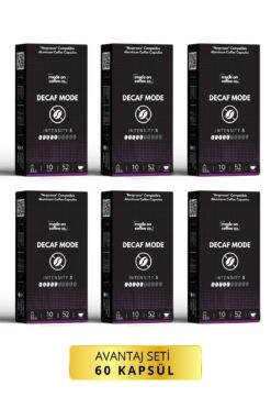 Mode On Coffee Co. Decaf Mode Nespresso Uyumlu Alüminyum Kapsül Kahve Seti - 60 Adet