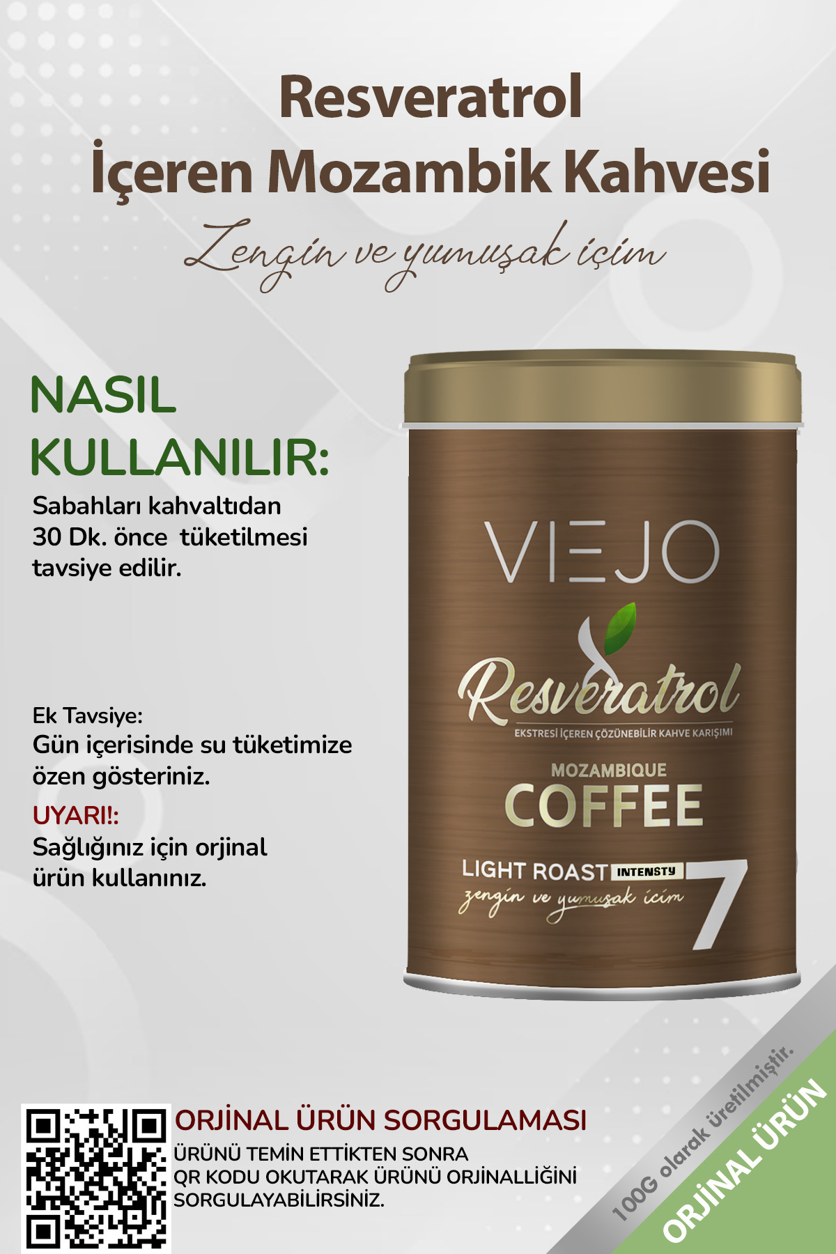 Viejo 3 Adet - Resveratrol Içeren Mozambik Kahvesi - Görsel 3
