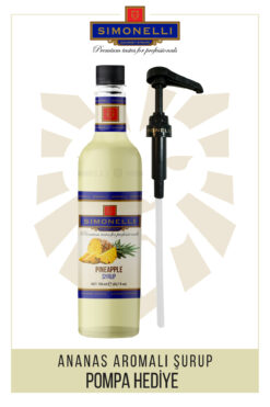 Simonelli Kahve Ve Kokteyl Şurubu Ananas Aromalı 700 ml Pompa Hediyeli
