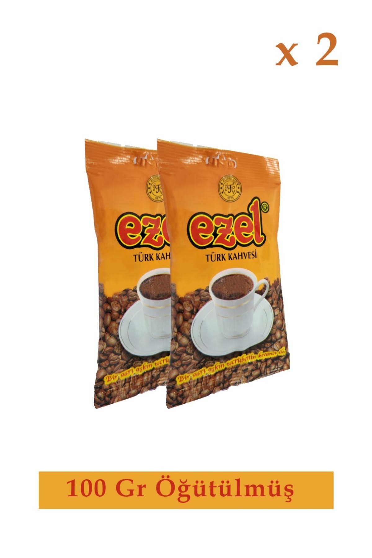 Ezel Kahve Türk Kahvesi Orta Kavrulmuş - Taze Öğütülmüş – 2 x 100 g Set