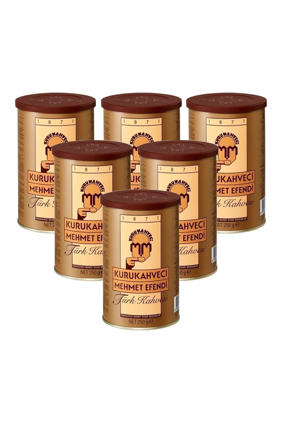 Mehmet Efendi Türk Kahvesi 6 X 250 gr - Teneke