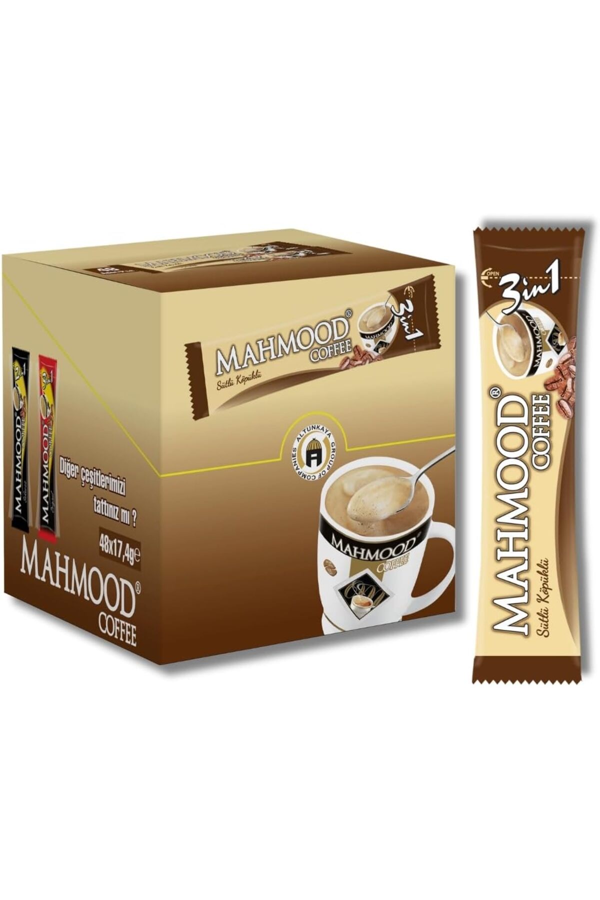 STOREMAX Mahmood Coffee 3ü1 arada Sütlü Köpüklü 48 adet, Standart 1174223