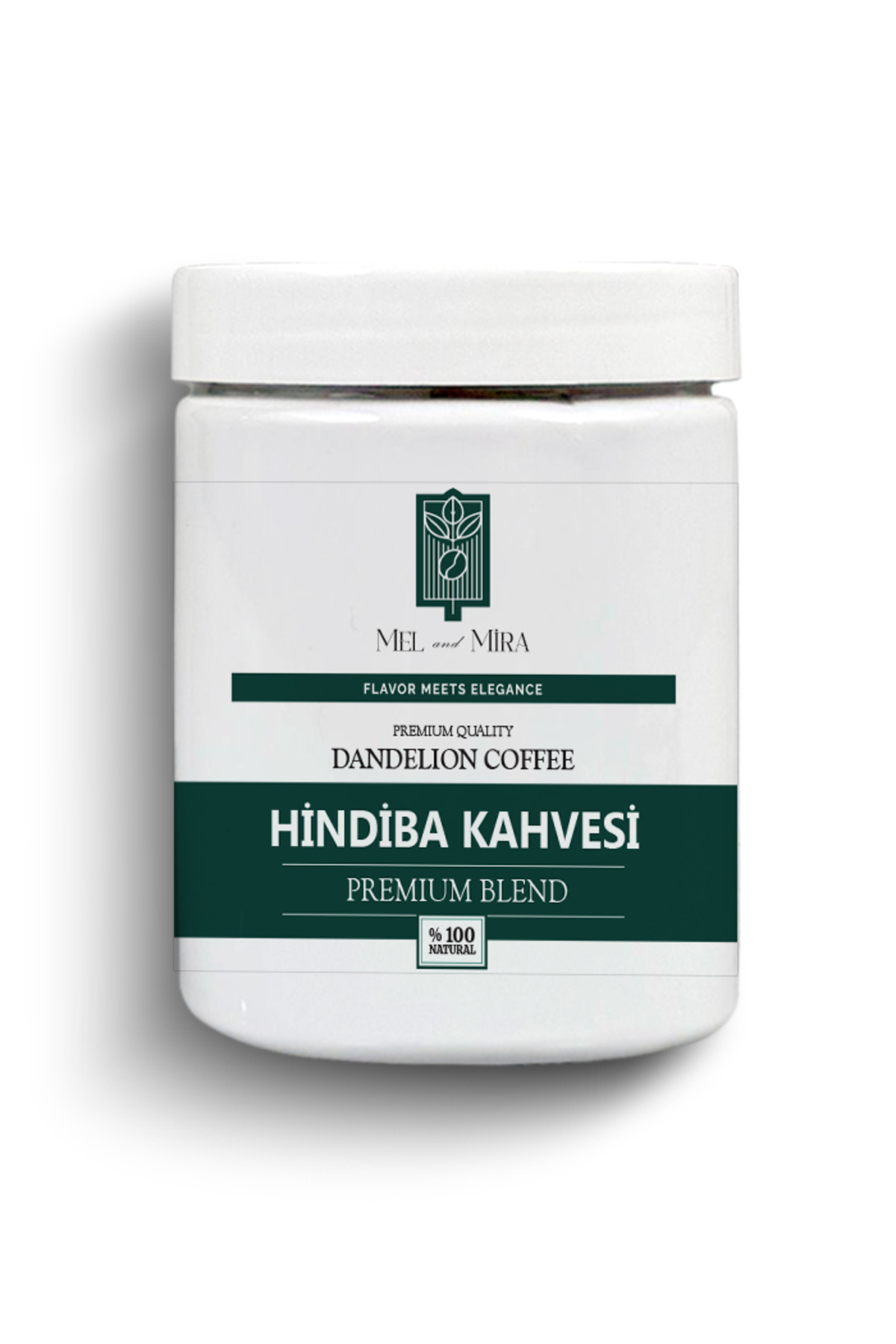 Mel and Mira Premium Saf Hindiba Detox Kahvesi 200g, 40 Günlük Kullanım, Chicory Detox Coffee 40 Days Usage