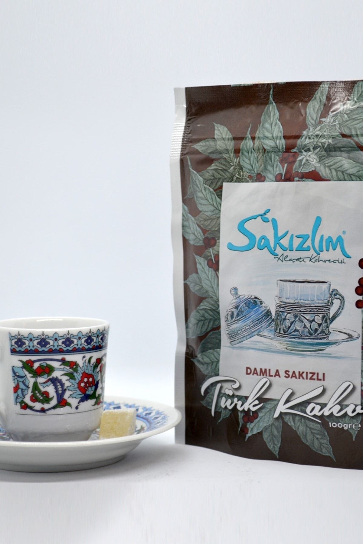 İMREN ALAÇATI TATLICISI & SAKIZLIM Sakızlım Geleneksel Gerçek Damla Sakızlı Türk Kahvesi 100gr - Görsel 2