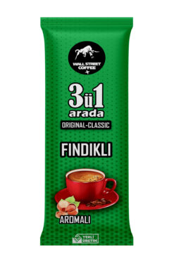 Wall Street Coffee Fındık Aromalı 3 ü bir arada