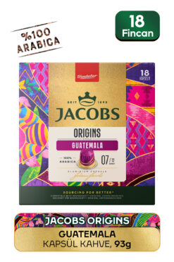 Jacobs Origins Guatemala Nespresso Uyumlu Alüminyum Kapsül Kahve 18'li