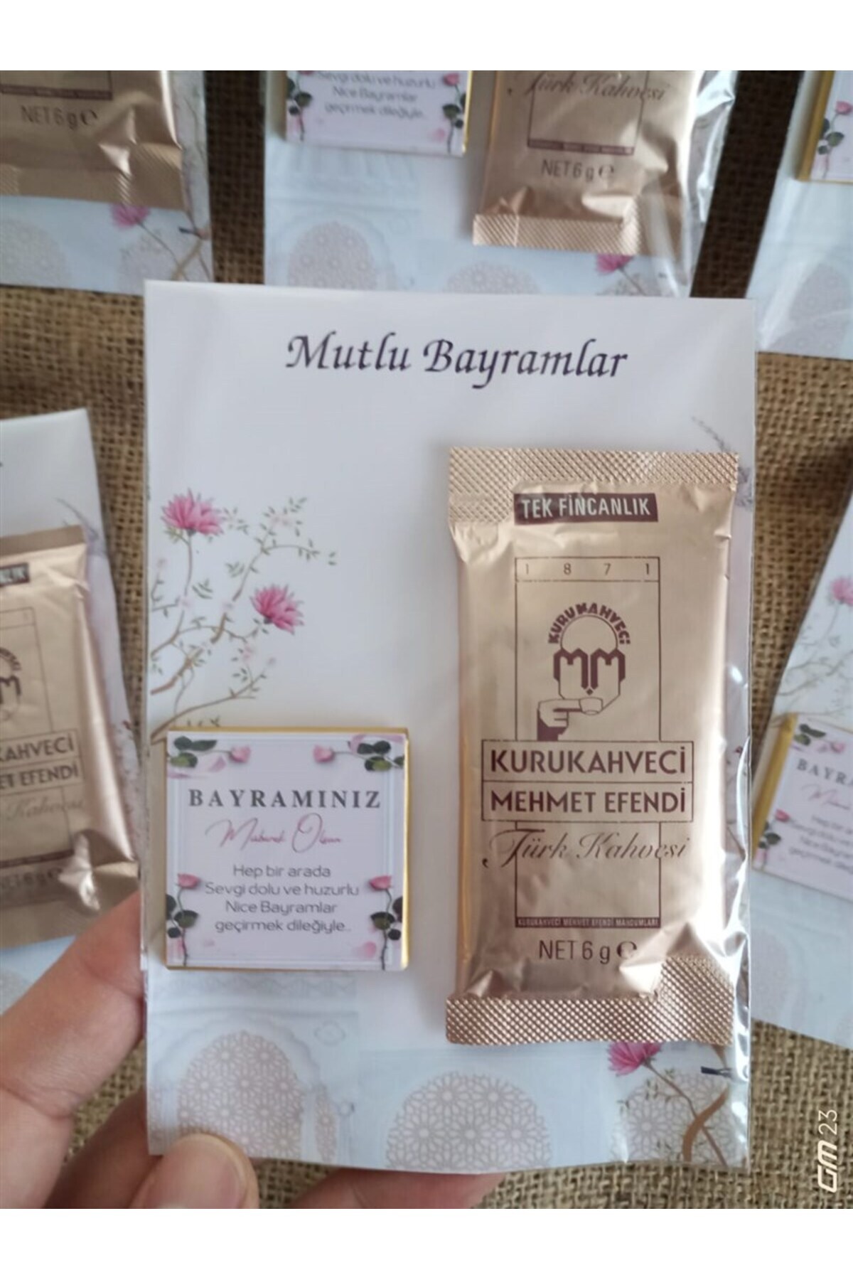 hediyece Farklı Avm Bayram Hediyesi Kahve Ve Çikolata Kartlı (5 ADET)