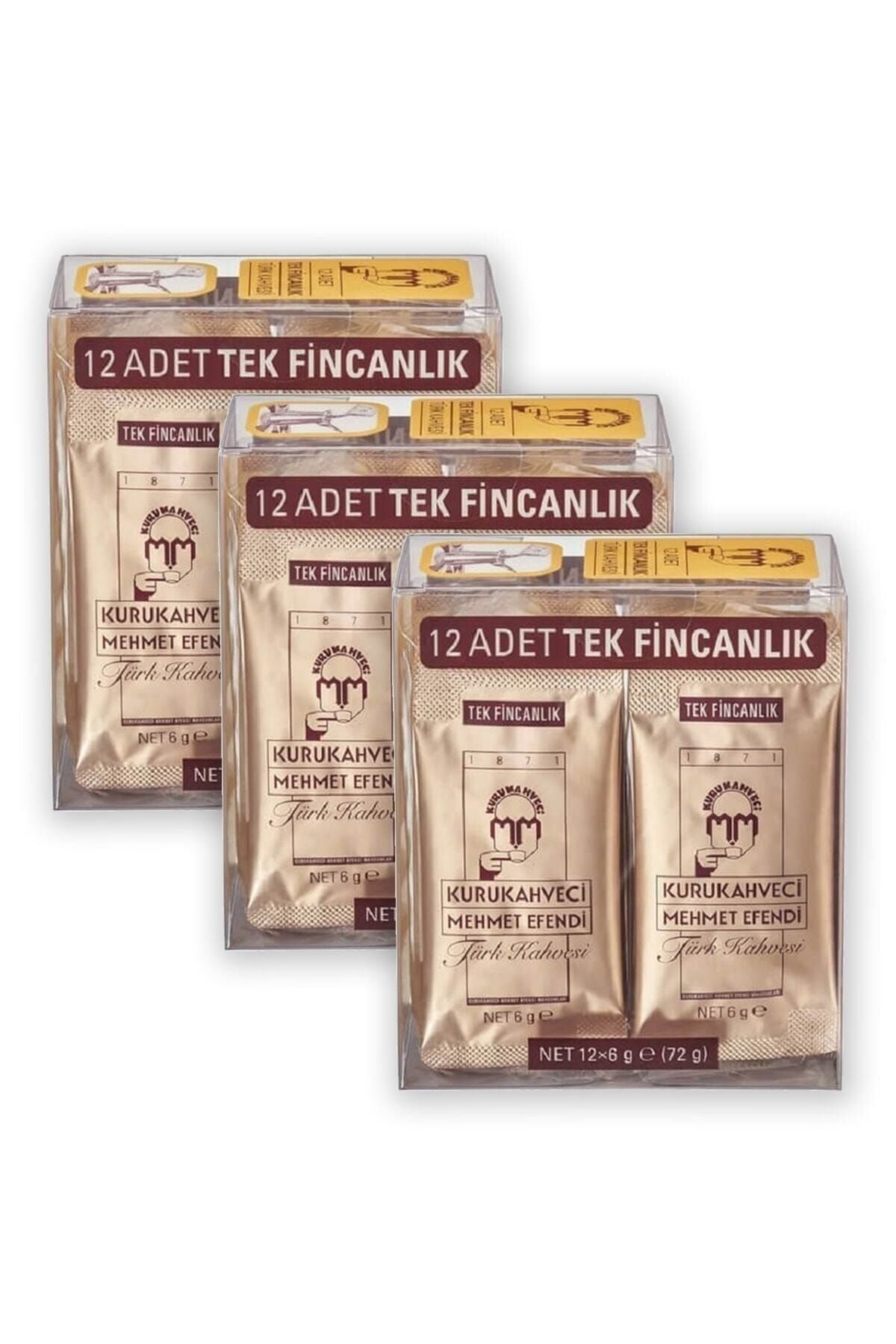 Mehmet Efendi MEHMETEFENDİ TEK FİNCAN KAHVE 6 GRAM 36 ADET