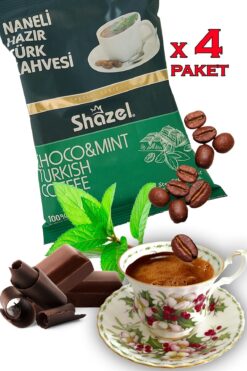 Shazel Naneli Türk Kahvesi 4’lü Paket Toplam 400 Gr. Special Series
