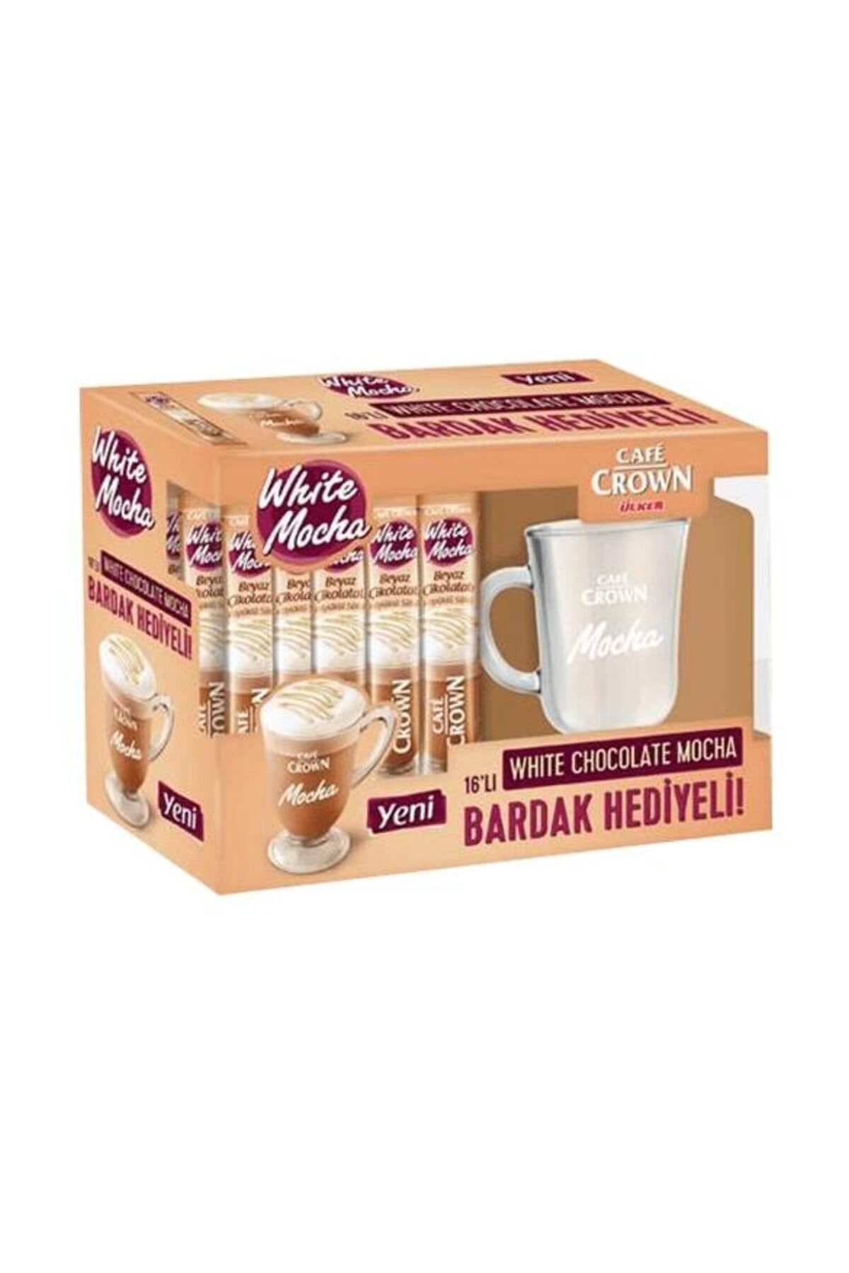 Cafe Crown 16'lı Bardak Hediyeli Mocha 320 gr