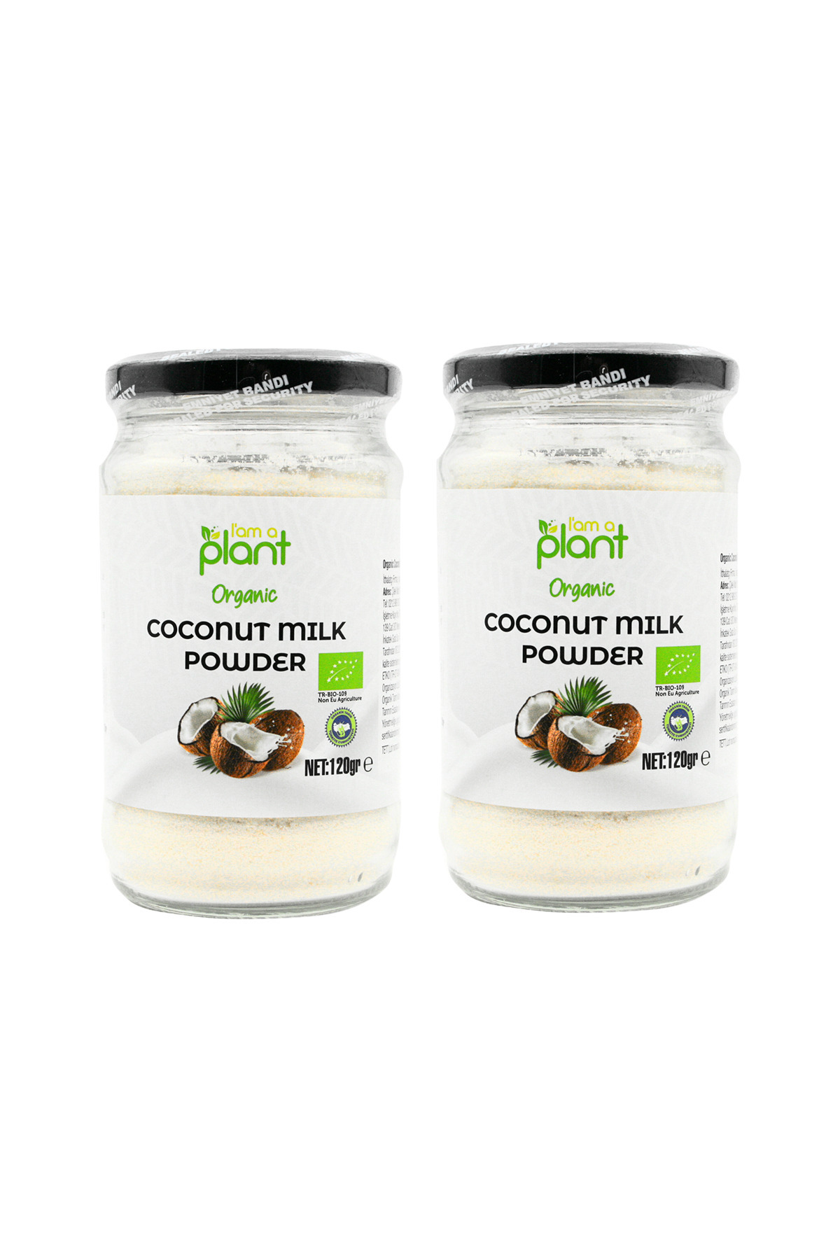 I am a plant Organik Hindistan Cevizi Sütü Tozu 2x120 Gr