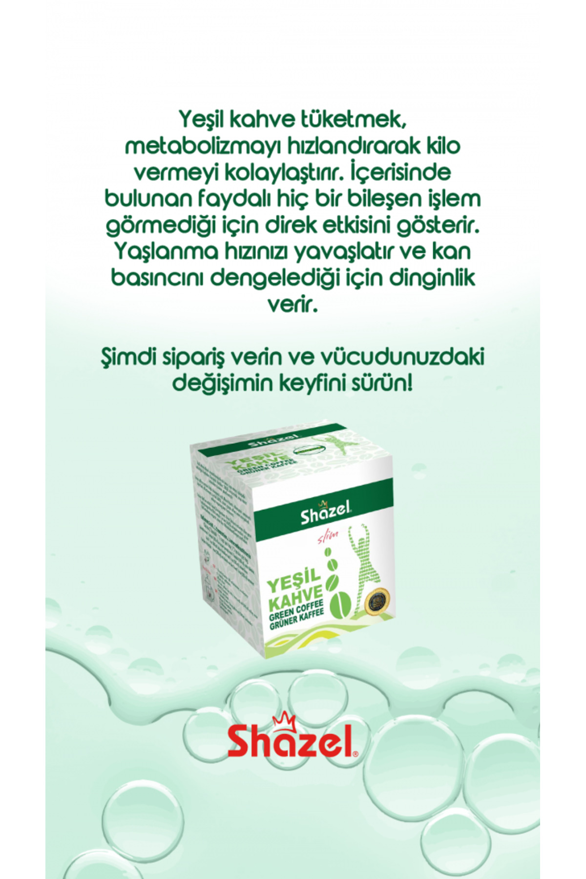 Shazel Slim Detoks Yeşil Kahve 14lü X 3g - Görsel 2