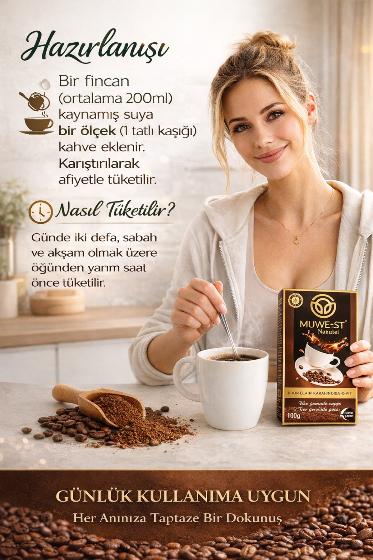 Muwest Naturel Bromelain Karahindiba C-Vit Detoks Kahvesi Detox Kahvesi 2 Adet - Görsel 2