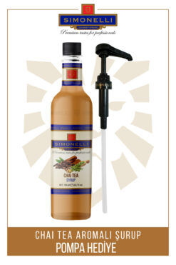 Simonelli Kahve Ve Kokteyl Şurubu Chai Tea Aromalı 700 ml Pompa Hediyeli