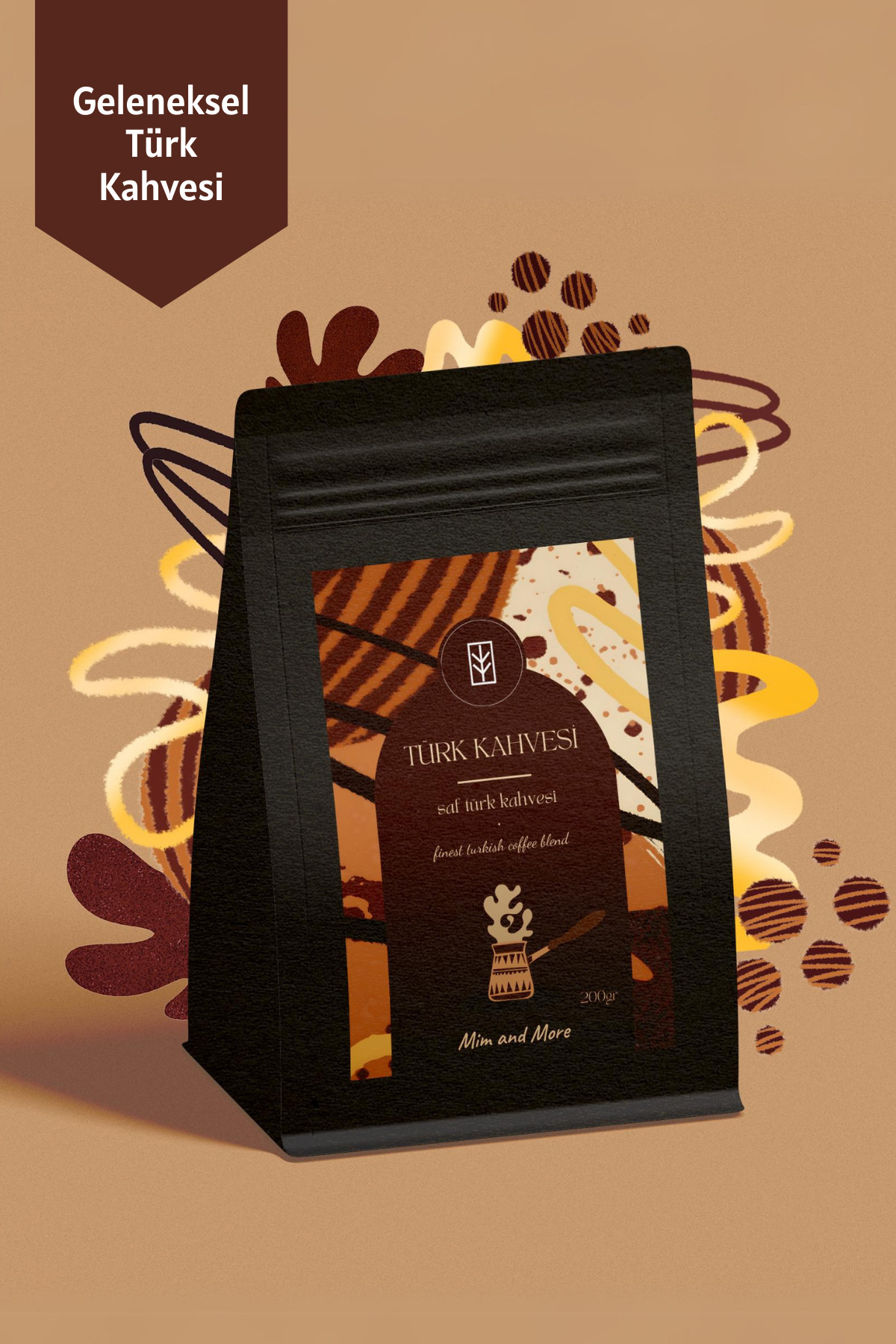 Mim and More Turkish Coffee, Saf Türk Kahvesi,200 gr