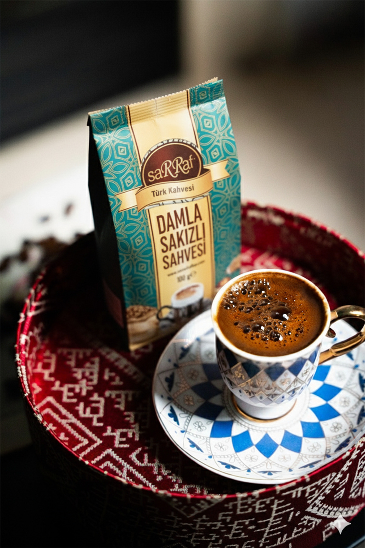 Sarraf Türk Kahvesi Damla Sakızlı Türk Kahvesi 100gr 12'li - Görsel 2