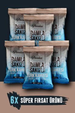 Paşadan Kahve Paşadan (6X100GR) Damla Sakızlı Türk Kahvesi