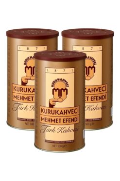 Mehmet Efendi Türk Kahvesi 500gr - Teneke - 3 Adet