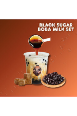 Moncai Bubble Tea BLACK SUGAR BOBA MILK SET