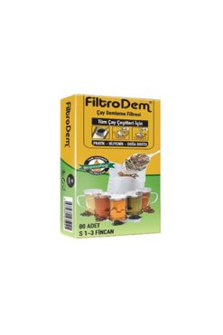 Genel Markalar S Boy 1-3 Fincan Çay Demleme Filtesi Poşeti- 80 Adet Siyah