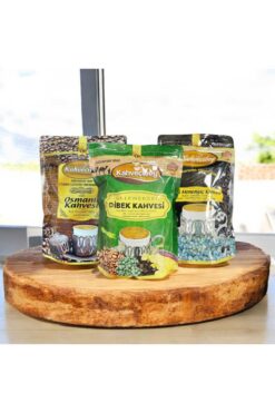 Kahvecibey Geleneksel Kahve Seti - Menengiç, Dibek ve Osmanlı Kahvesi (200g x 3) | Gerçek tat