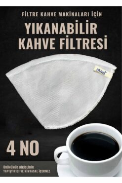 incirop Raschel Kumaştan Yapılmış Yıkanabilir Pratik Filtre Kahve Demleme Filtresi Ve Süzgeci