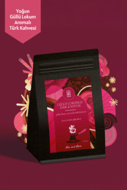 Mim and More Rose Turkish Delight Turkish Coffee, Güllü Lokum Aromalı Türk Kahvesi, 200 gr