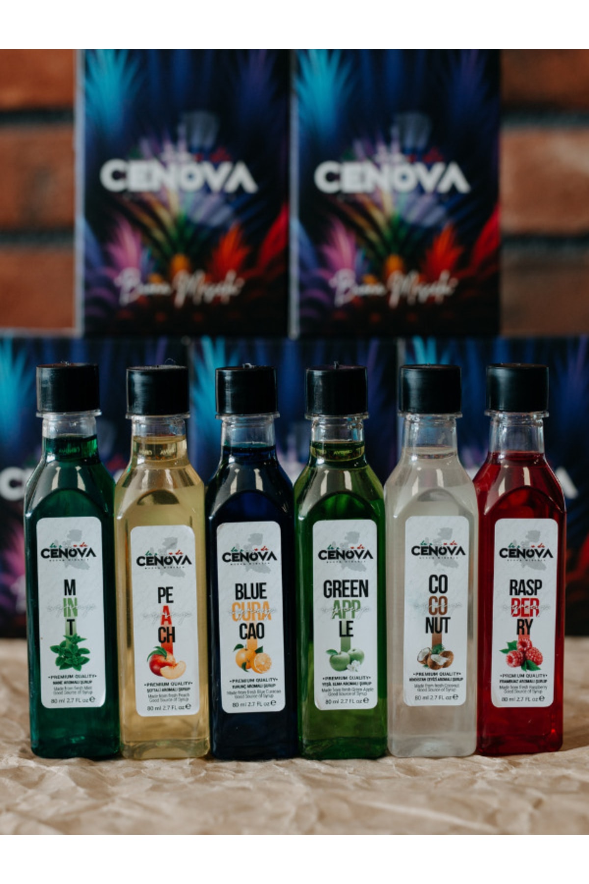 Cenova Kahve Kokteyl Şurubu Özel Seri Cn4 Tanışma Seti 80gr60ml X 6 Adet