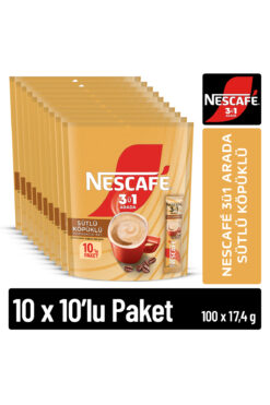 Nescafe 3ü1 Arada Sütlü Köpüklü 17,4 Gr 10'lu Paket