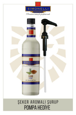Simonelli Kahve Ve Kokteyl Şurubu Şeker Aromalı 700 ml Pompa Hediyeli