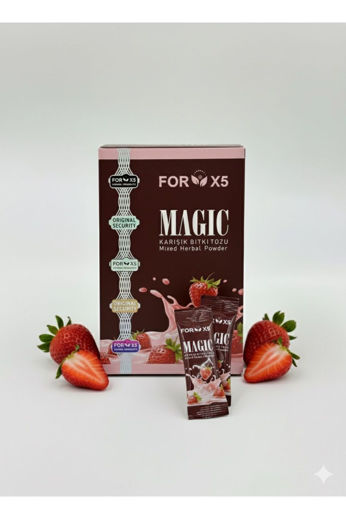 FORX5 Magic Çilek Aromalı – İştah Açıcı & Destek – Orijinal Hologramlı - Görsel 2