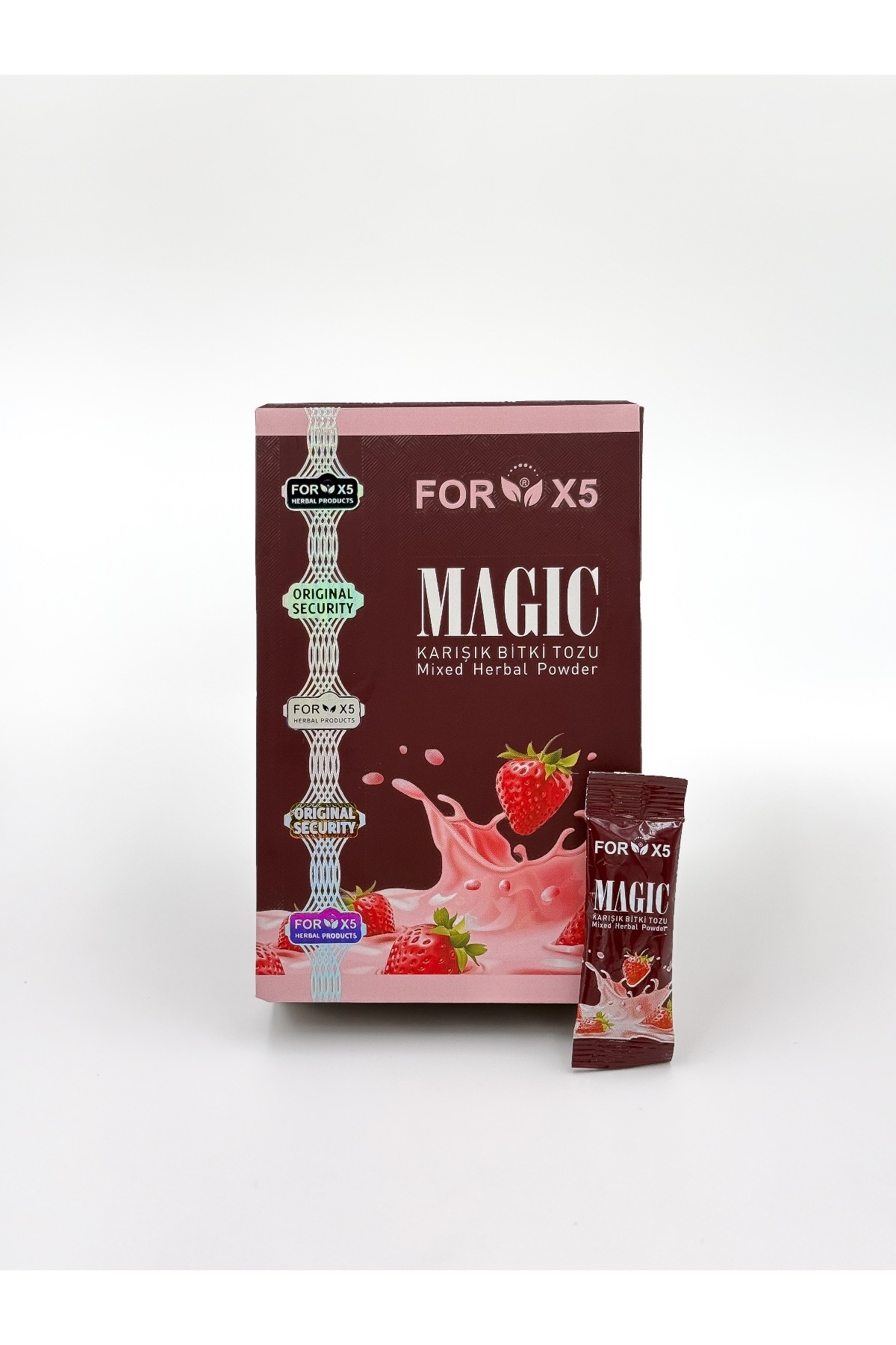 FORX5 Magic Çilek Aromalı – İştah Açıcı & Destek – Orijinal Hologramlı - Görsel 3
