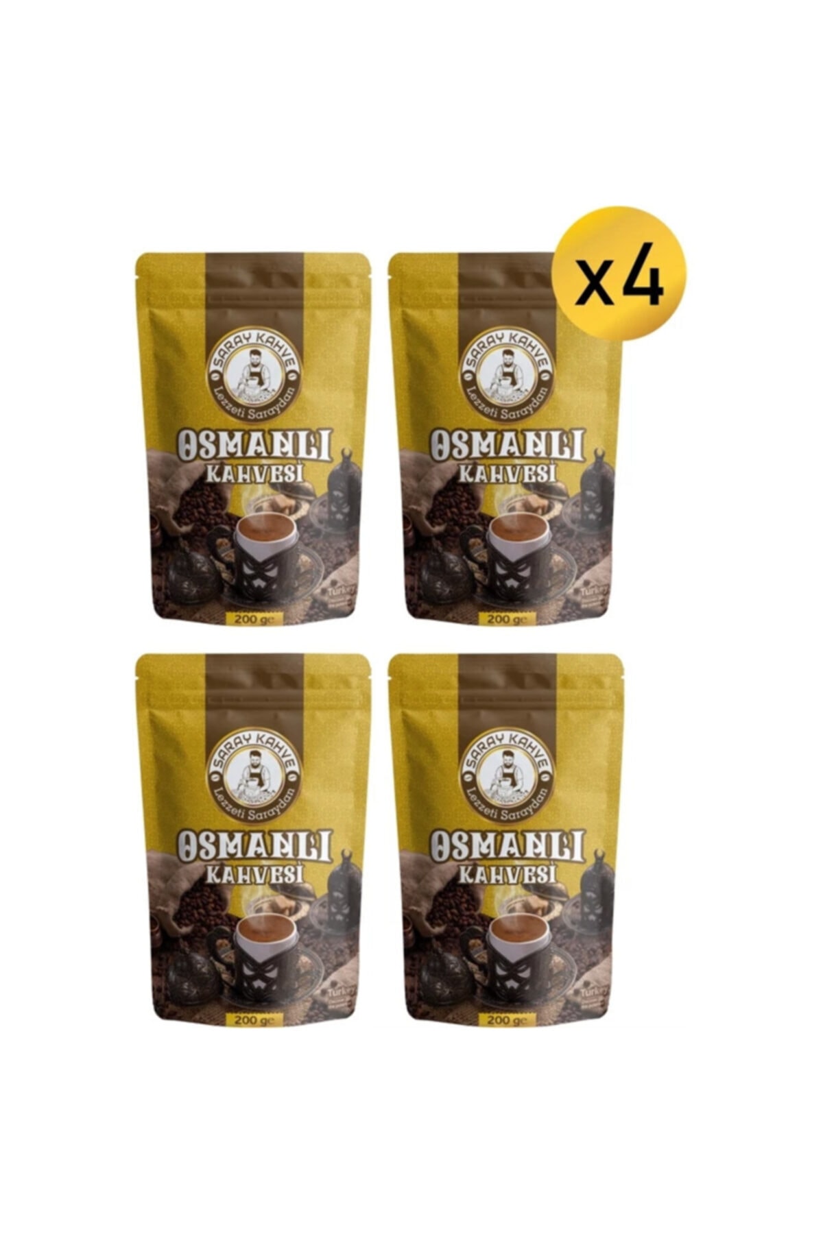 SARAY KAHVE Osmanlı Kahvesi 200 gr 4 Adet