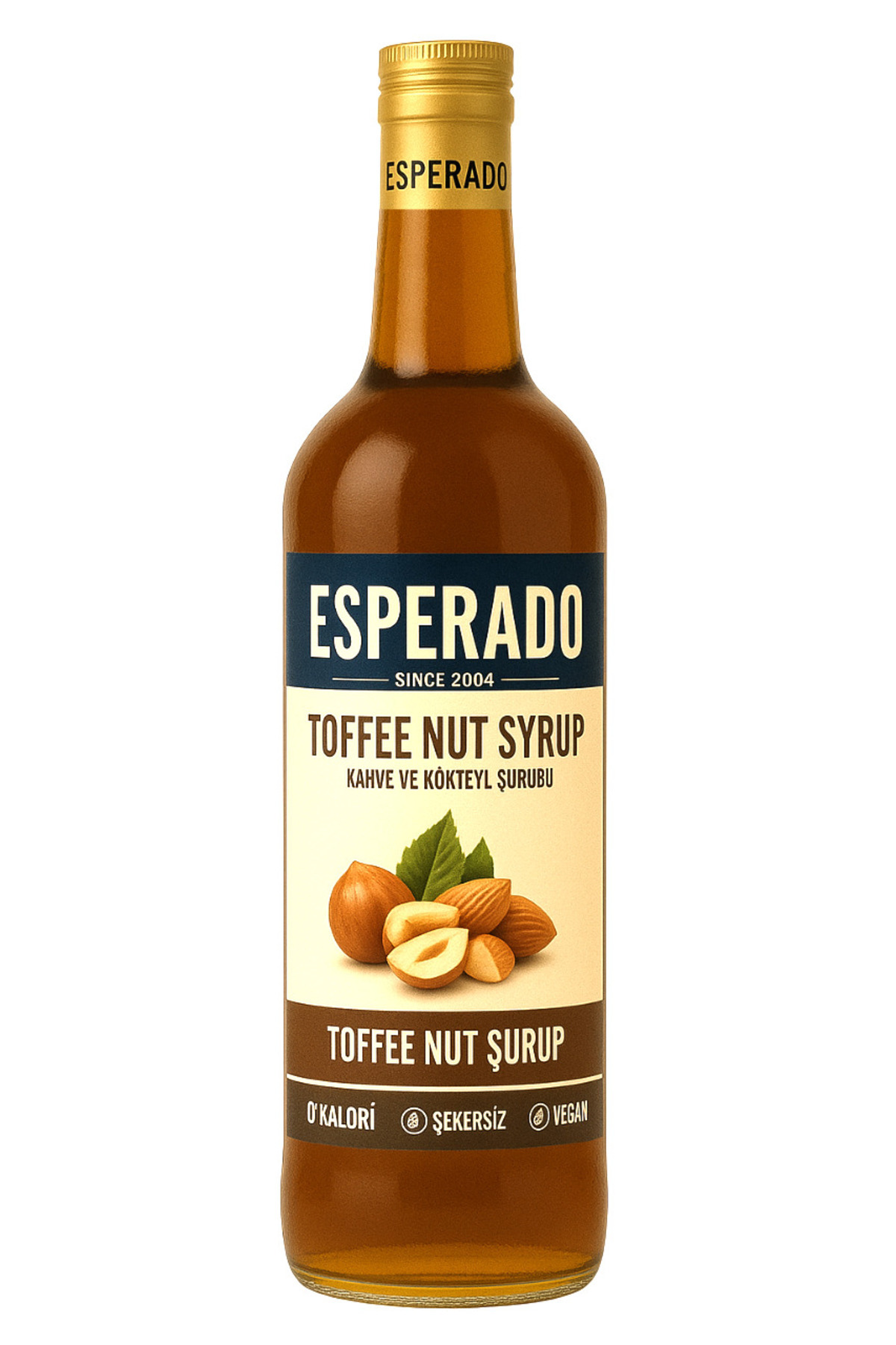 ESPERADO Şekersiz (SUGAR FREE) Toffnut Aromalı Kahve & Kokteyl Şurubu - 750 ml - Görsel 2
