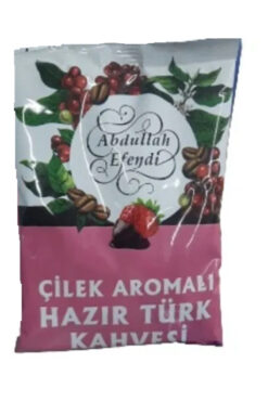 Abdullah Efendi Hazır Türk kahvesi ÇİLEK AROMALI 100 gr