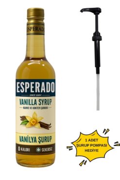 ESPERADO Şekersiz ( Sugar Free ) Vanilyalı Aromalı Kahve & Kokteyl Şurubu - 750 ml