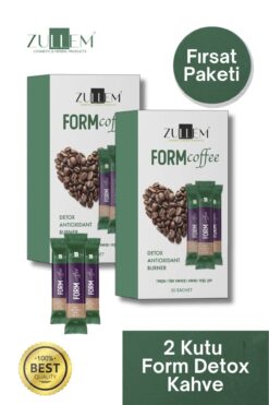 ZULLEM Yeşil Kahve Kakao Ve Turk Kahvesı Karışımlı Toz 2 Kutu 20 X 10 Gr