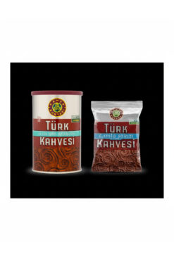 Kahve Dünyası TÜRK KAHVESİ ORTA KAVRULMUŞ ÖĞÜT. 250G TENEKE X DAMLA SAKIZI AROMALI TÜRK KAHVESİ 100GR